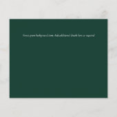 Papier Emerald Agate Gold Wedding Budget RSVP (Dos)
