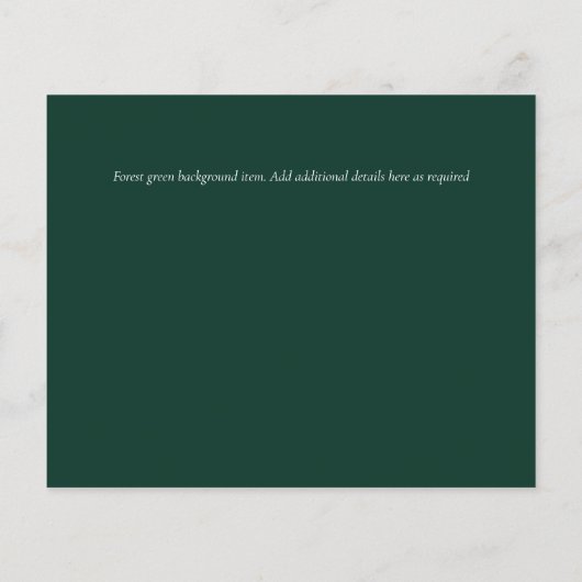 Papier Emerald Agate Gold Wedding Budget RSVP (Dos)