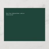 Papier Emerald Gold Agate - Mariage ENREGISTRER LA DATE B (Dos)