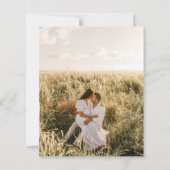 Papier Emerald Greenery Gold FAIRE-PART DE MARIAGE PHOTO (Dos)