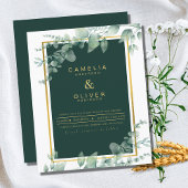 Papier Emerald Greenery Mariage Botanical Nature Invitati