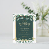 Papier Emerald Greenery Mariage Botanical Nature Invitati (Debout devant)