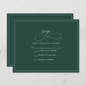 Papier Emerald RSVP (Devant / Derrière)