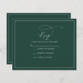 Papier Emerald RSVP (Devant / Derrière)