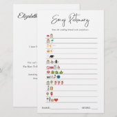 Papier Emoji Pictionary | Jeu de Fête des mariées (Devant / Derrière)