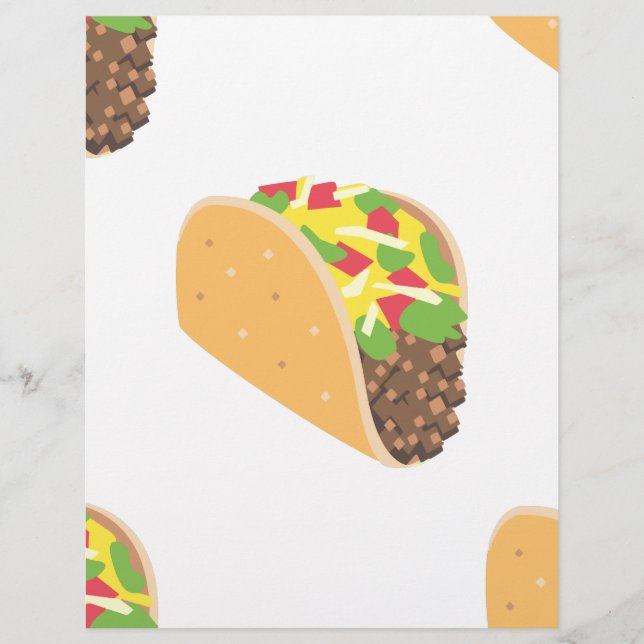 Papier emoji taco (Devant)
