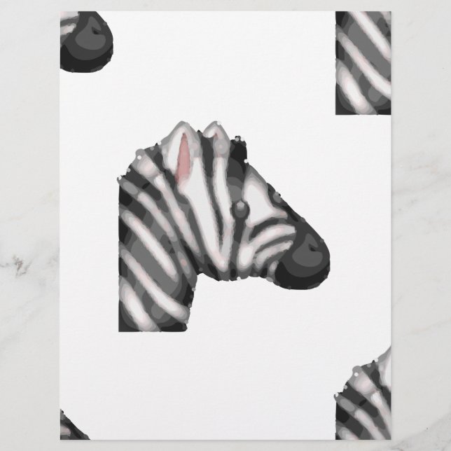 Papier emoji zebra (Devant)