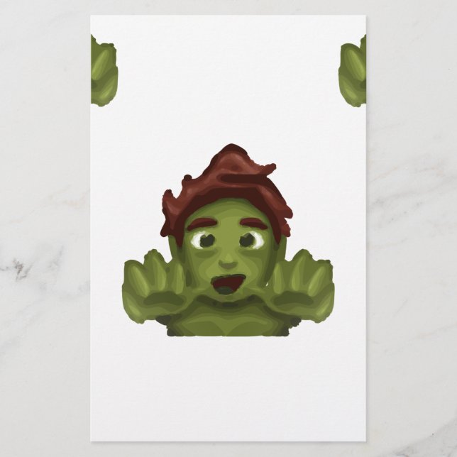 Papier emoji zombie (Devant)