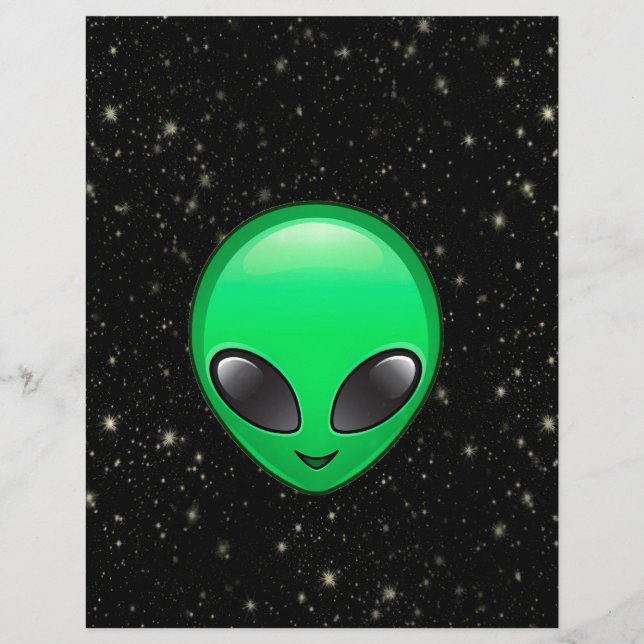 Papier emojis alien (Devant)