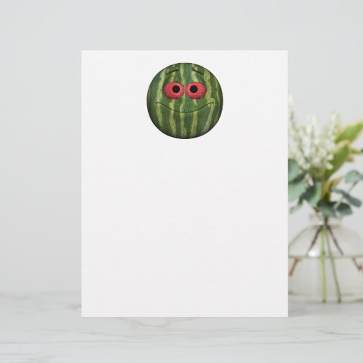 Papier Emoticon de pastèque (Debout devant)
