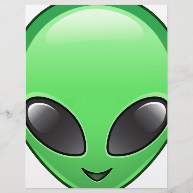 Papier émoticône alien (Devant)