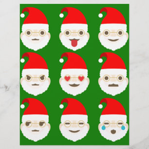 Papier émoticônes père Noël