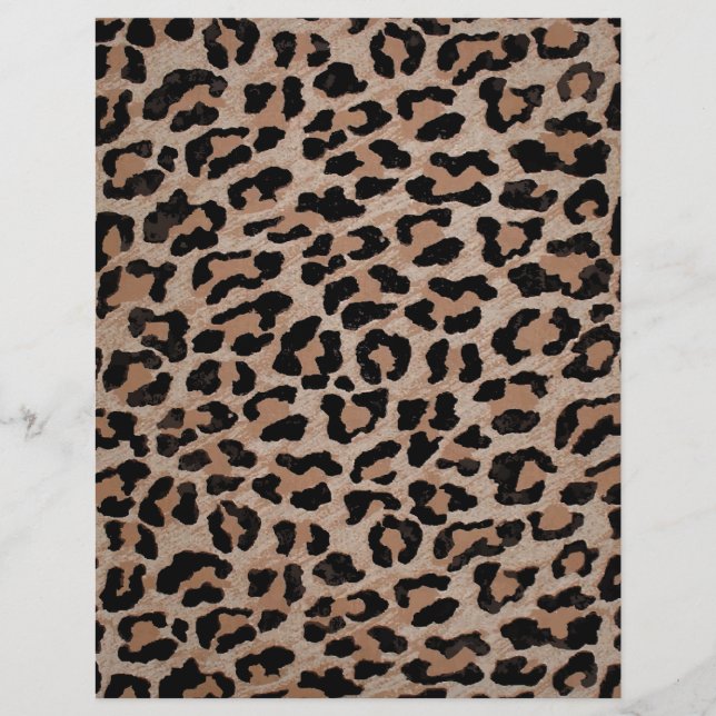 Papier empreinte de léopard cheetah (Devant)