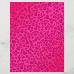 Papier Empreinte de léopard personnalisé