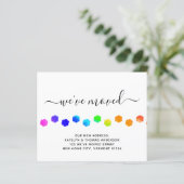 Papier Empreinte de patte de déplacement de Faire-part co (Debout devant)