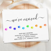 Papier Empreinte de patte de déplacement de Faire-part co