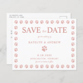 Papier Empreinte de patte Rose Parties scintillant Or Enr (Devant / Derrière)