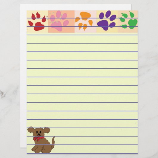 Papier Empreintes de pattes (Devant / Derrière)