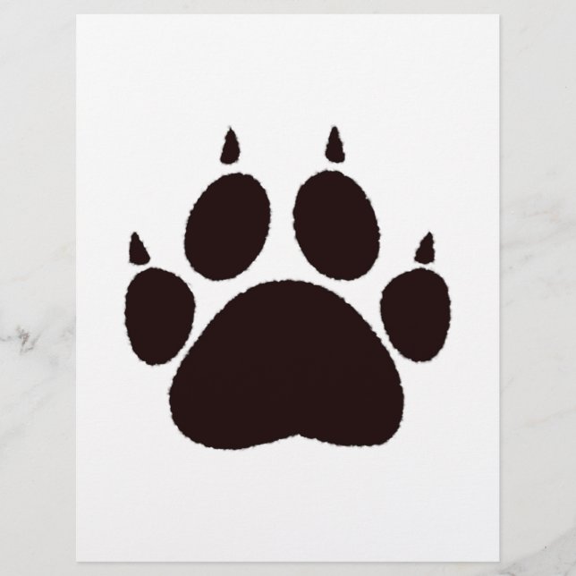 Papier Empreintes de pattes de chat (Devant)