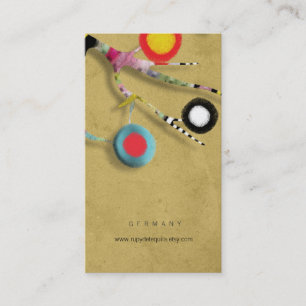 PAPIER EN COULEUR D'OR carte de visite fabriqué à