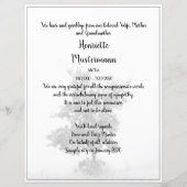 Papier En deuil silencieux - arbre sur la prairie 2.0 (Dos)