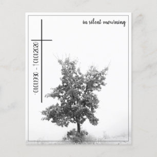 Papier En deuil silencieux - arbre sur prairie 2.0