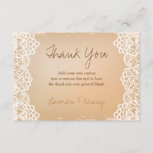 Papier en kant, bedankt kaarten