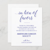 Papier En Lieu Et Place De Faveurs Organismes Faire Un Do (Devant / Derrière)