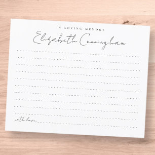 Papier En Mémoire Amoureuse Moderne Élégante Présence fun