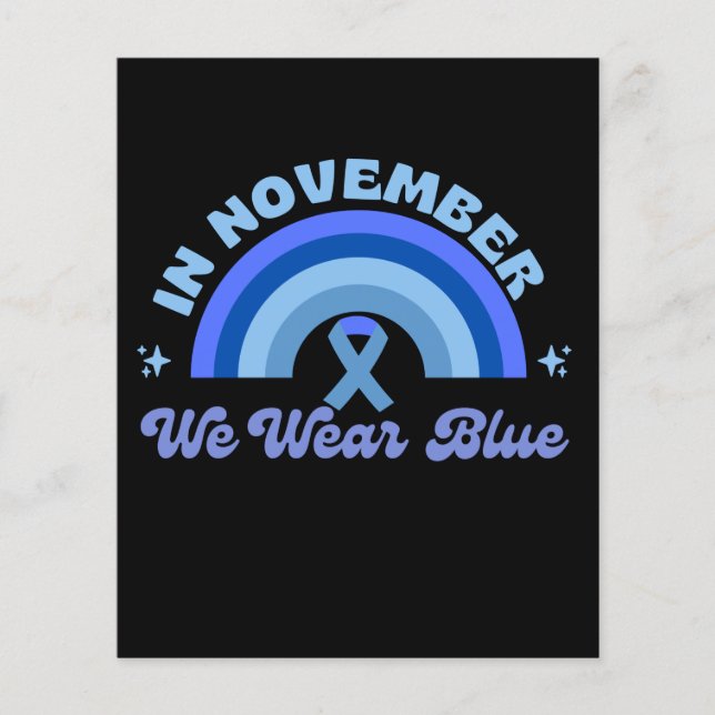 Papier En novembre We Wear Blue, Rainbow (Devant)