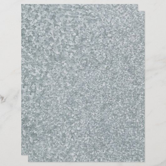 Papier en origami à look métallique galvanisé (Devant / Derrière)