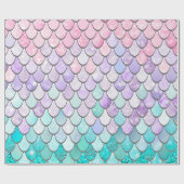 Papier en pastel d'emballage cadeau de filles de (Plat)