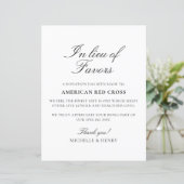 Papier En remplacement des faveurs Signe de don Mariage (Debout devant)