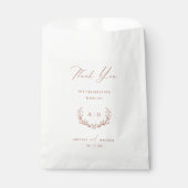 Papier en terre cuite Favoriser les sacs Mariage M (Devant)