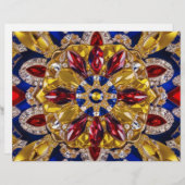 Papier En-tête avec Colombie Colours Design (Devant / Derrière)