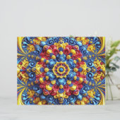 Papier En-tête avec des couleurs roumaines Design (Debout devant)