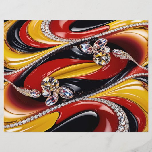 Papier En-tête avec design aux couleurs belges (Devant)