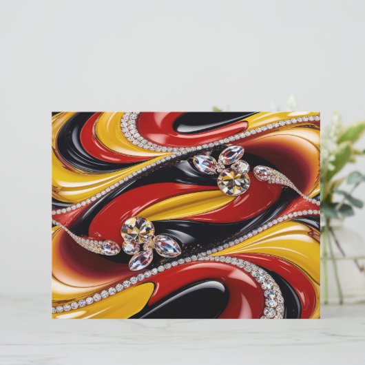 Papier En-tête avec design aux couleurs belges (Debout devant)