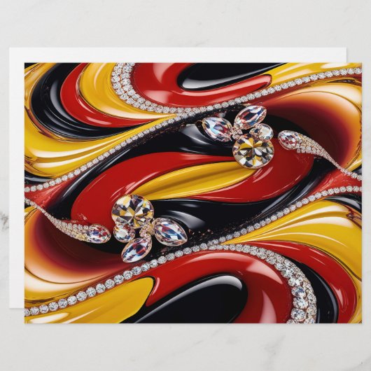 Papier En-tête avec design aux couleurs belges (Devant / Derrière)