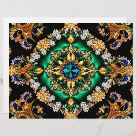 Papier En-tête avec design brésilien (Devant / Derrière)