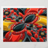 Papier En-tête avec design couleur Allemagne (Devant / Derrière)