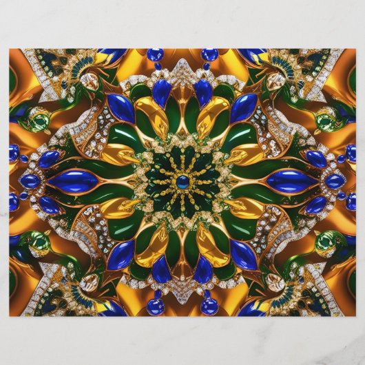 Papier En-tête avec design couleur Brésil (Devant)