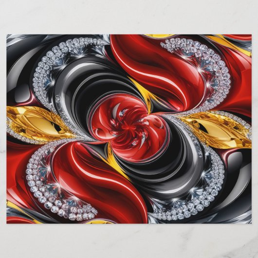 Papier En-tête avec design de couleurs allemandes (Devant)