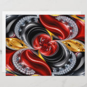 Papier En-tête avec design de couleurs allemandes (Devant / Derrière)