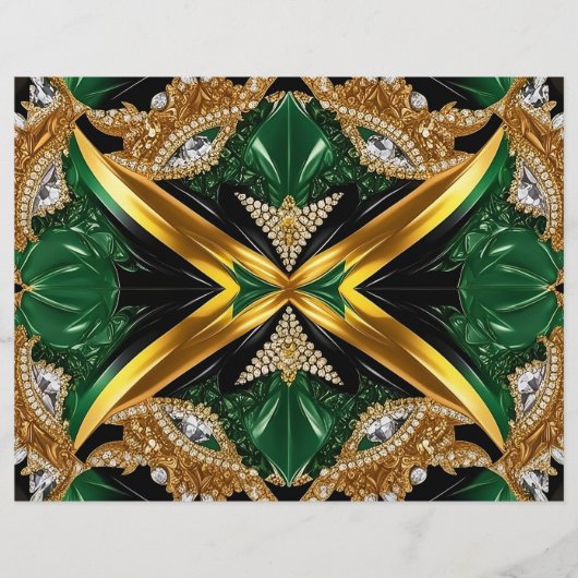 Papier En-tête avec design Jamaïcain (Devant)
