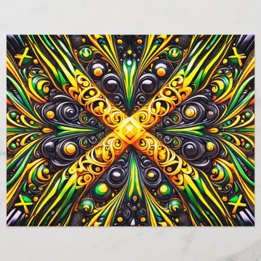 Papier En-tête avec design Jamaïcain (Devant)