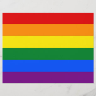 Papier En-tête avec drapeau arc-en-ciel LGBT