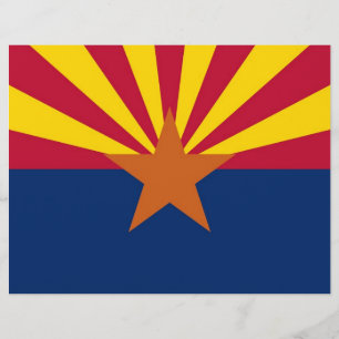 Papier En-tête avec Drapeau de l'Arizona