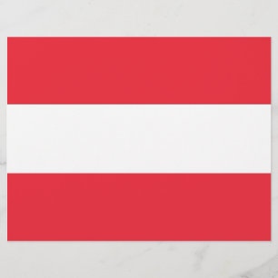 Papier En-tête avec Drapeau de l'Autriche
