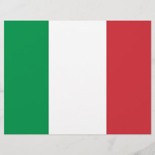 Papier En-tête avec Drapeau de l'Italie